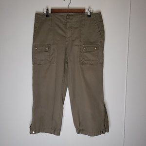 GAP Cargo Capri Crops Pants sz 12